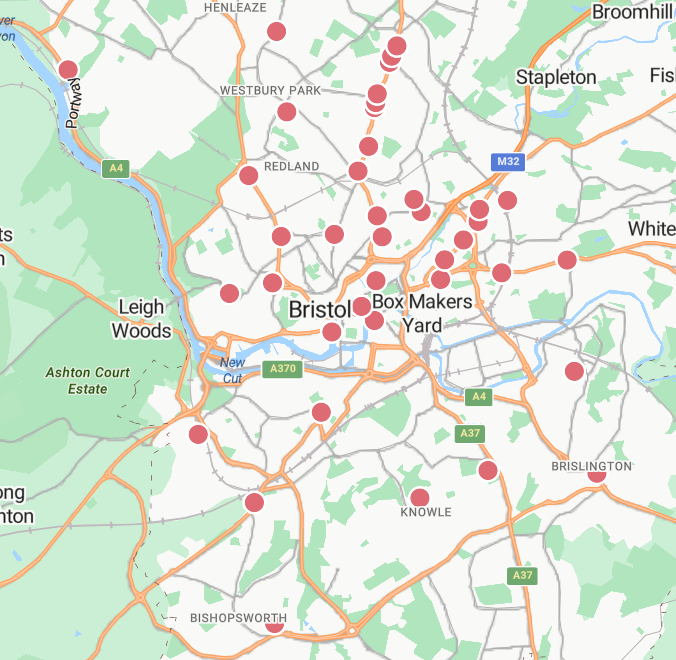 Food Hygiene Ratings in Bristol