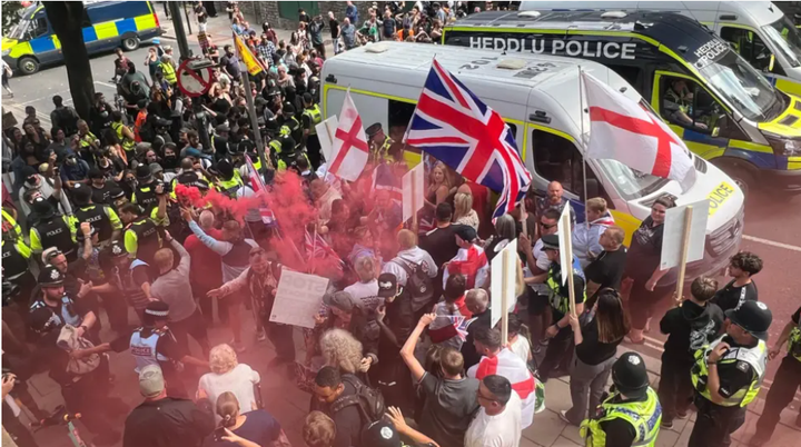 Bristol Anti Migrant Protest